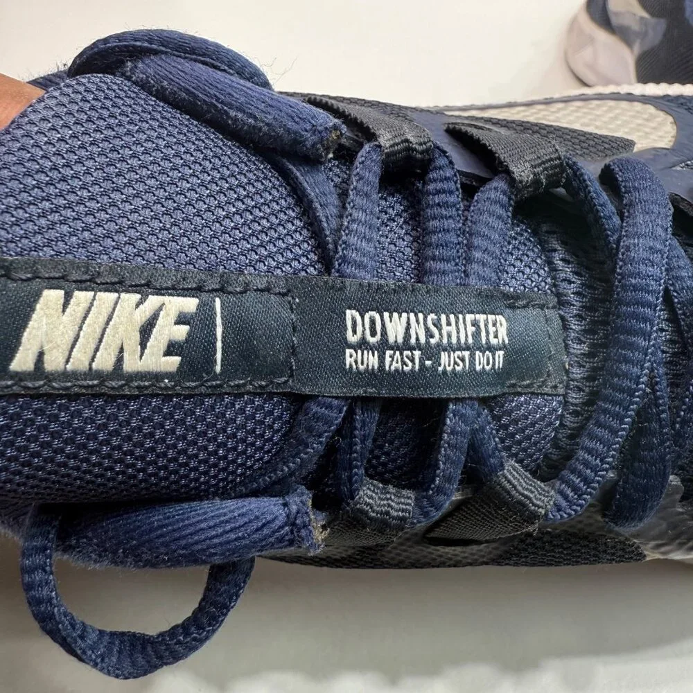 Nike Downshifter Navy Blue Running Shoes Mens Size 10 Athletic Sneakers - Picture 4 of 9